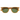 Garrett Leight Brooks X Butterscotch vooraanzicht met gesloten veren
