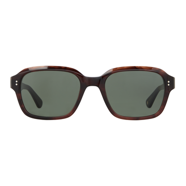 Garrett Leight Dominguez Sun Grand Oak Tortoise vooraanzicht