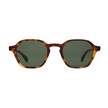 Garrett Leight Temescal Sun Woodglen Tortoise vooraanzicht