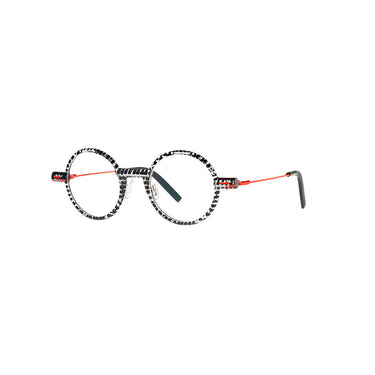 theo Canae - 014 (Black Dot Stripes + Fluo Red)