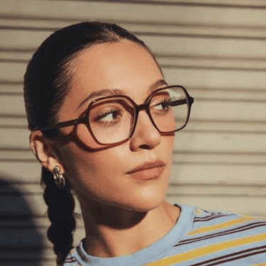 Garrett Leight Mariposa Strawberry worn by girl