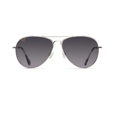 Maui Jim Mavericks Silver Neutral Grey zonnebril met leesdeel
