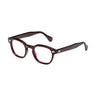 Moscot Lemtosh - Burgundy zij-vooraanzicht
