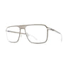 Mykita Nando Cashmere Silver/Matte Dark Olive zij-vooraanzicht