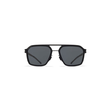 RIMOWA × MYKITA MR003 Navigator zonnebril Black/Black / Black Polarized – vooraanzicht