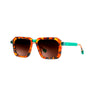 theo Scoopy - 004 (Brown Dalmatian + Transparent Opal Green)